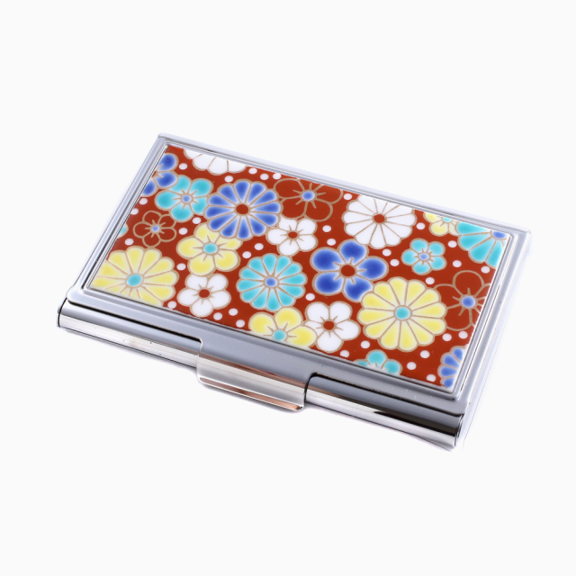 九谷焼 カードケース 名刺入れ <北陸伝統工芸>　梅菊 7060-SK22