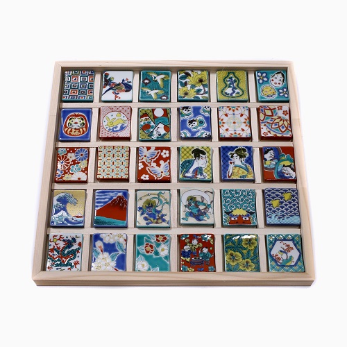 九谷焼 色絵はしおき（箸置き） <北陸伝統工芸>　コレクションボックス 7063-SK22