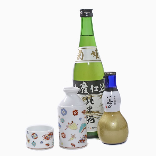九谷焼 酒筒（徳利＆お猪口） <北陸伝統工芸> 宝尽くし 7087-SK22