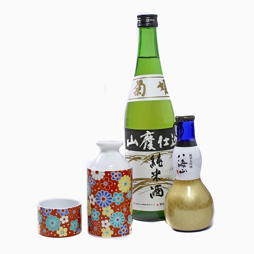 九谷焼 酒筒（徳利＆お猪口） <北陸伝統工芸> 梅菊 7088-SK22