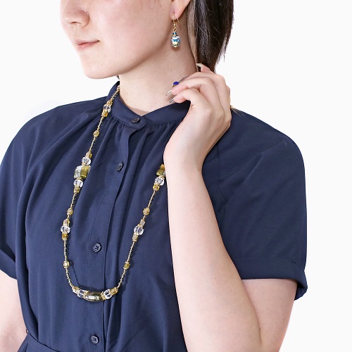 イタリア製 <INES design> ダッディ・ピアス ブルー 7144-IN23
