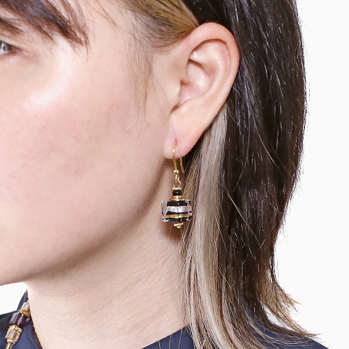 イタリア製 <INES design> ダッディ・ピアス ブラック 7145-IN23