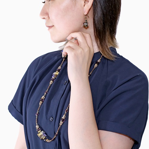 イタリア製 <INES design> ダッディ・ピアス ブラック 7145-IN23