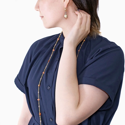 イタリア製 <INES design> チェルシオ・ピアス グレー 7147-IN23