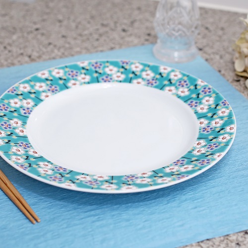 送料無料】日本製 九谷焼 久谷五彩 陶器 陶磁器 磁気 お皿 皿 プレート