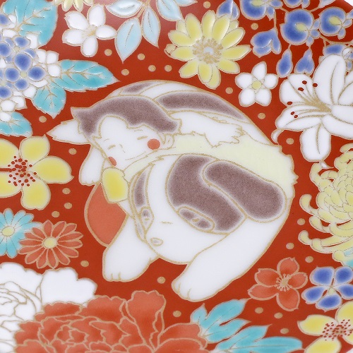 九谷焼 アルプスの少女ハイジ 小さなお皿 花詰 ハイジとヨーゼフ 7198-SK24