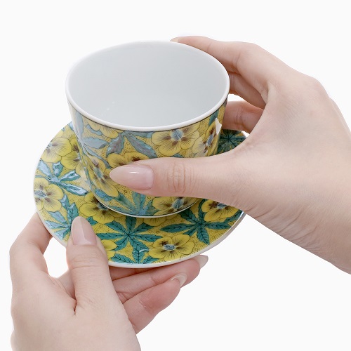 送料無料】日本製 九谷焼/久谷五彩 磁気/陶器/陶磁器 小皿/コップ