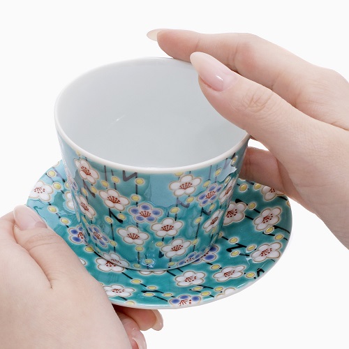 送料無料】日本製 九谷焼/久谷五彩 磁気/陶器/陶磁器 小皿
