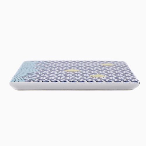 【日本製】九谷焼 コースター（プレート）3点セット (桜/梅菊/千鳥) 7210-SK24