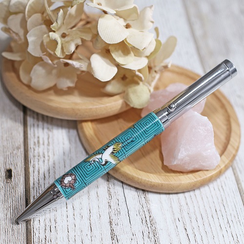 九谷焼 ボールペン（替え芯付き）北陸伝統工芸 鶴  7226-SK24