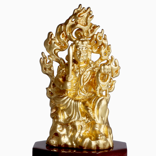 【受注生産】 純金 K24 不動明王像 検定刻印入り 7240-OG24