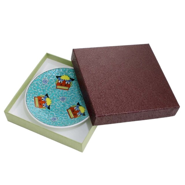 吉祥/KISSYO 日本製 九谷焼 久谷五彩 陶器 陶磁器 磁気 お皿/皿/小皿