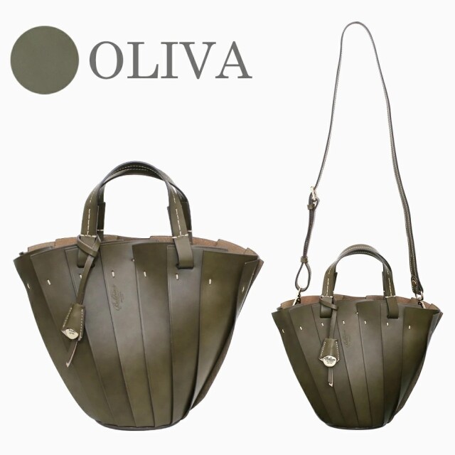【送料無料】イタリア製/ITALY ボルドリーニ・セレリア/BOLDRINI SELLERIA 鞄/かばん/カバン/バッグ/BAG/トートバッグ/ショルダーバッグ レザー/カーフレザー/牛革 オシャレ/お洒落 OLIVA/OLIVE/オリーブ NOTTE/NAVY/ネイビー ミディアム レディース 高級 7320-IT25