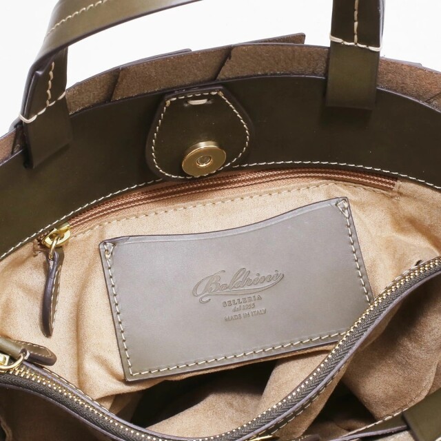 【送料無料】イタリア製/ITALY ボルドリーニ・セレリア/BOLDRINI SELLERIA 鞄/かばん/カバン/バッグ/BAG/トートバッグ/ショルダーバッグ レザー/カーフレザー/牛革 オシャレ/お洒落 OLIVA/OLIVE/オリーブ NOTTE/NAVY/ネイビー ミディアム レディース 高級 7320-IT25