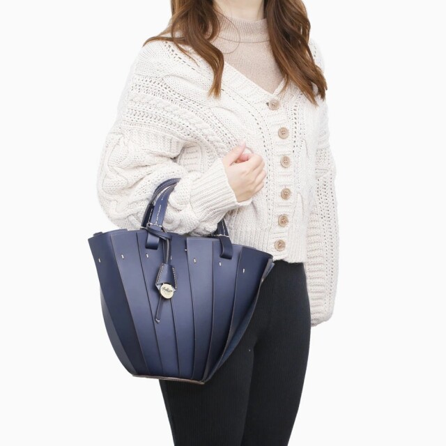 【送料無料】イタリア製/ITALY ボルドリーニ・セレリア/BOLDRINI SELLERIA 鞄/かばん/カバン/バッグ/BAG/トートバッグ/ショルダーバッグ レザー/カーフレザー/牛革 オシャレ/お洒落 OLIVA/OLIVE/オリーブ NOTTE/NAVY/ネイビー ミディアム レディース 高級 7320-IT25