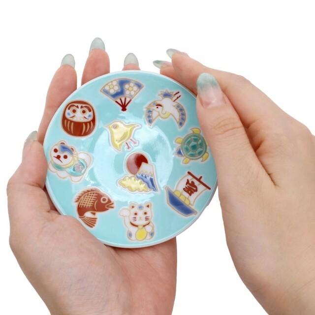 九谷焼　和陶房　陶磁器製　小皿　5枚 送料無料】日本製 九谷焼/久谷五彩 磁気/陶器/陶磁器 小皿/皿/お