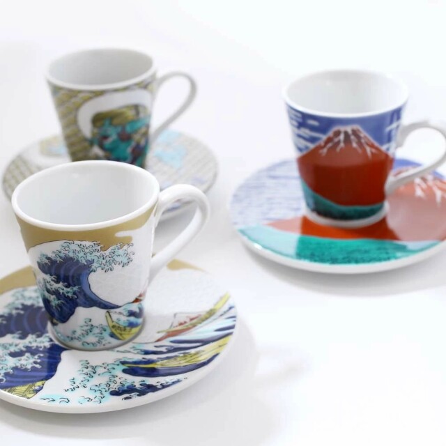 送料無料】日本製 九谷焼/久谷五彩 磁気/陶器/陶磁器 小皿