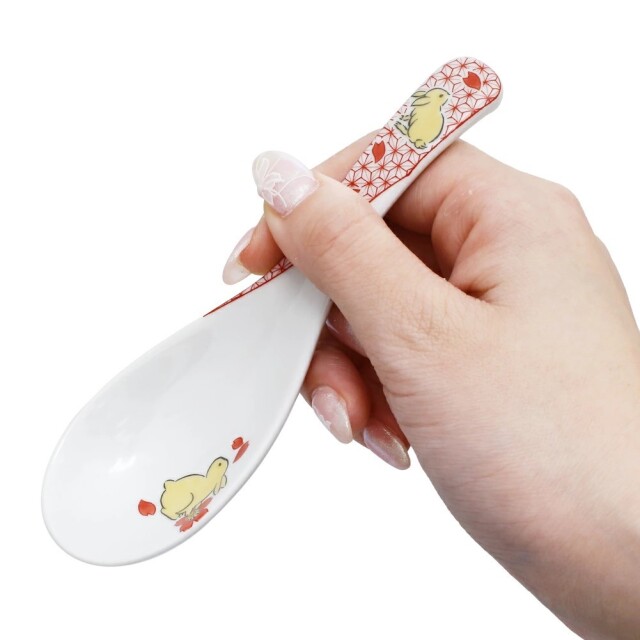 送料無料】日本製 九谷焼/久谷五彩/北陸伝統工芸/ れんげ/ 可愛い