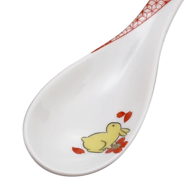 送料無料】日本製 九谷焼/久谷五彩/北陸伝統工芸/ れんげ/ 可愛い