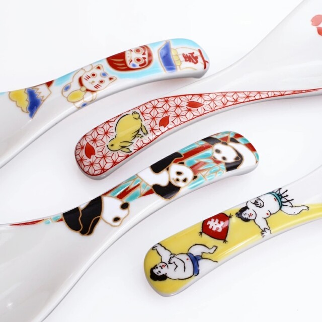 ❤美品❤九谷焼 5客 金彩朱巻流水紋 陶磁器 朱色 九谷焼 色絵金彩 金襴手 道化師紋 飾り皿 大皿 さくら1987様専用