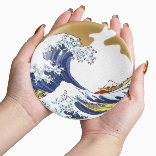送料無料】日本製 九谷焼 久谷五彩 陶器 陶磁器 磁気 お皿 皿 小皿