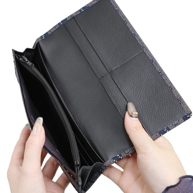 日本製 印伝/INDENYA/印傳屋 長財布/ロングウォレット/束入 メンズ