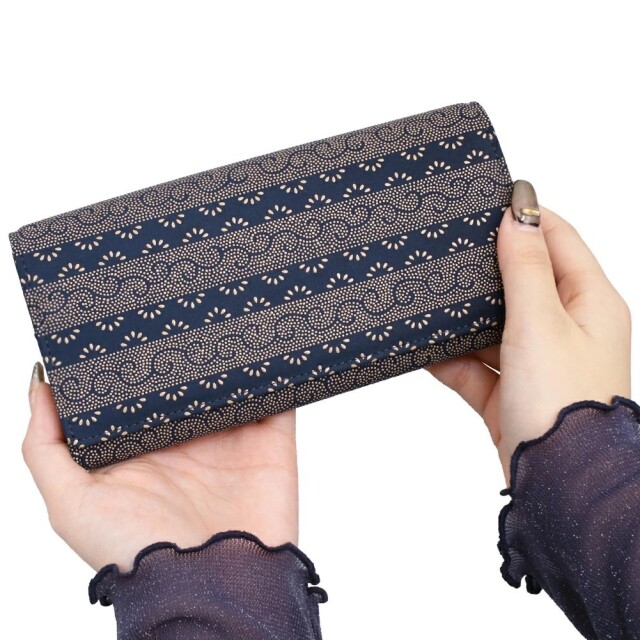 日本製 印伝/INDENYA/印傳屋 長財布/ロングウォレット/束入 メンズ