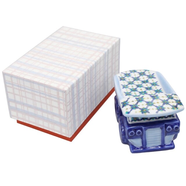 【送料無料】日本製 九谷焼/北陸伝統工芸/工芸品 七宝花菱 こまつ/小松市 超大型ダンプトラック 930E ブルー/ブルーフェイス インテリア/置物/部屋飾り 出産祝い/お祝い/開店祝い/結婚祝い 7478-HK25