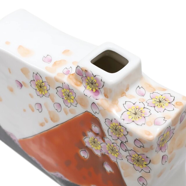 送料無料】日本製 九谷焼/北陸伝統工芸/工芸品 花瓶/花びん/一輪生