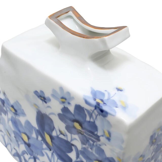送料無料】日本製 九谷焼/北陸伝統工芸/工芸品 宮吉ゆみこ作 花瓶