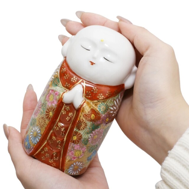 送料無料】日本製 九谷焼/北陸伝統工芸/工芸品 お地蔵様/お地蔵さん