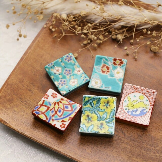 送料無料 日本製 久谷焼 北陸伝統工芸 色絵 磁気 陶器 陶磁器 キッチン