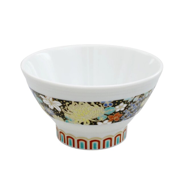 【送料無料】日本製 九谷焼 北陸伝統工芸 花詰 お茶碗/茶碗/飯碗/色絵千段飯碗 金沢/加賀/能美 陶器/磁器 和食器/食器 色絵 引き出物/結婚祝い インテリア 7548-SK26