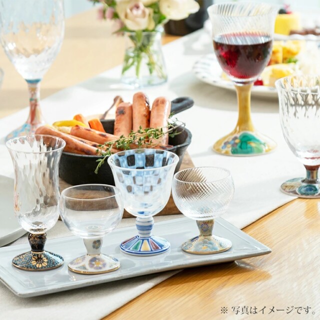 日本製 九谷焼/九谷五彩 磁気/陶器/陶磁器 グラス/九谷和グラス/冷酒