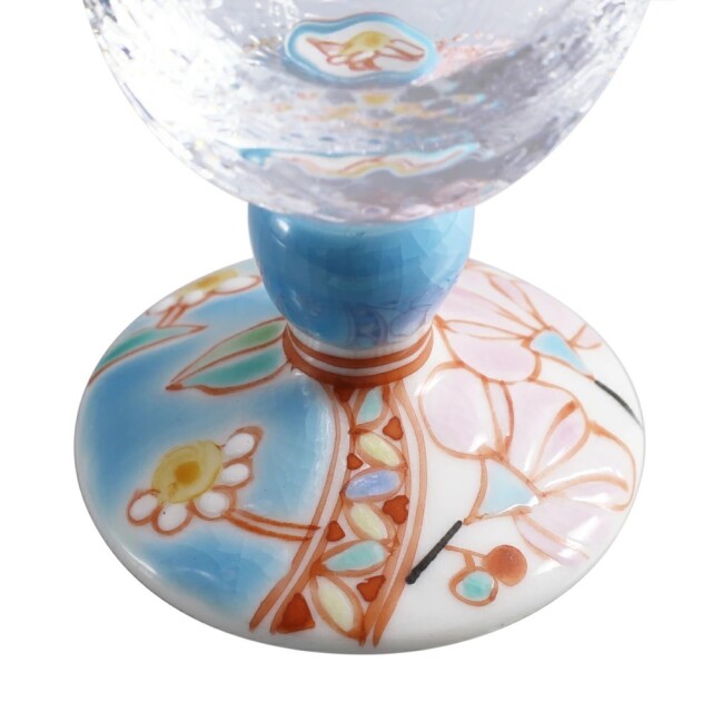 日本製 九谷焼/九谷五彩 磁気/陶器/陶磁器 グラス/九谷和グラス/冷酒