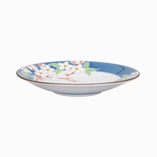 送料無料】日本製 九谷焼/九谷五彩/磁気/陶器/陶磁器 皿/お皿 4.6号皿