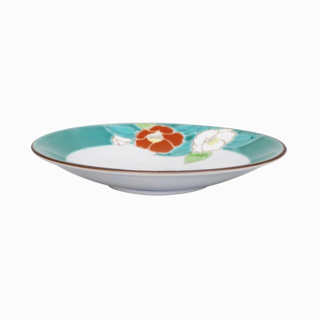 送料無料】日本製 九谷焼/九谷五彩/磁気/陶器/陶磁器 皿/お皿 4.6号皿