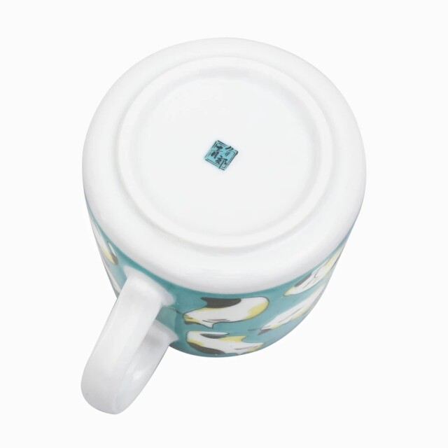 日本製 九谷焼/九谷五彩 磁気/陶器/陶磁器 マグカップ/コップ/カップ