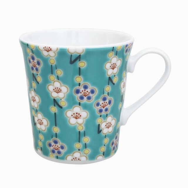 日本製 九谷焼/九谷五彩 磁気/陶器/陶磁器 マグカップ/コップ/カップ 梅 7615-SK26