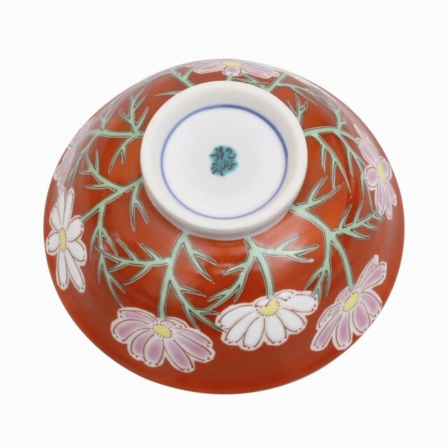 日本製 九谷焼/九谷五彩/磁気/陶器/陶磁器 お茶碗/茶碗/ごはん/飯碗