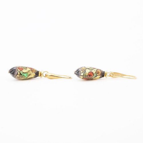 イタリア製 ＜INES design＞ ゴルチェ・ネロ・ピアス　7692-IN19