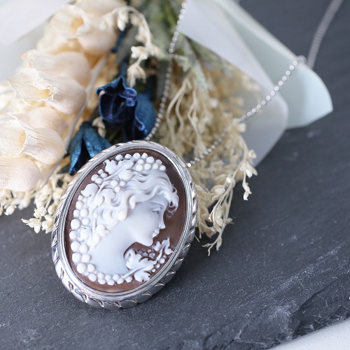 送料無料】【イタリア製】ITALY カメオ/CAMEO Pendant/ペンダント  