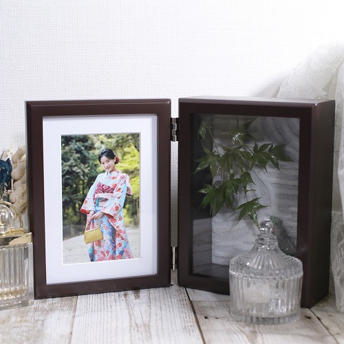 送料無料】日本製 写真立て/フォトフレーム 枯山水 禅/禅宗 モミジ