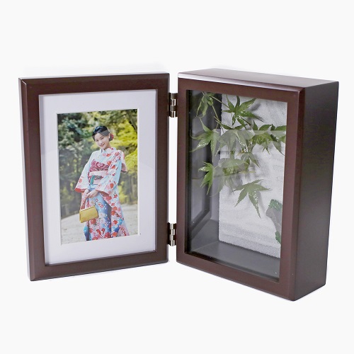 送料無料】日本製 写真立て/フォトフレーム 枯山水 禅/禅宗 モミジ