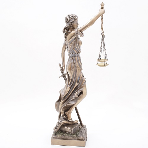 イタリア製 ＜Lady Justice＞正義の女神 ブロンズ像 7851-FG20