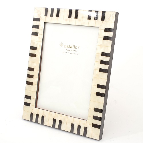 イタリア製 ベルガモ 天然素材 木製 フォトフレーム（ピアノ） 7872-NL20