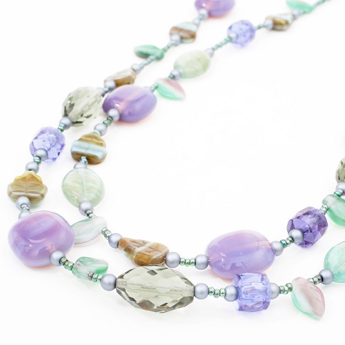 イタリア製 アヴェ・カプリース ベネチアンガラス ネックレス ドゥプリカーテ・ネックレス 7917-AV20