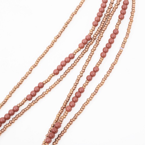 イタリア製 アヴェ・カプリース ベネチアンガラス ネックレス トリプルチェ・ネックレス 7918-AV20