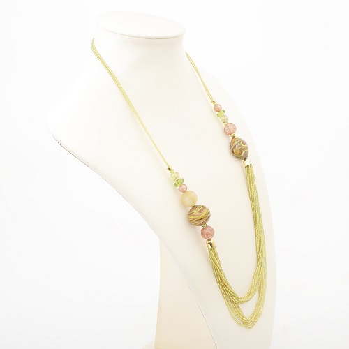 イタリア製 ＜INES design＞ ジョーべ・ネックレス　7926-AV20