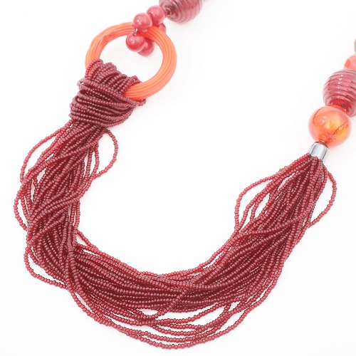 PAOLA ベネチアングラス真紅の薔薇のネックレス ヴィンテージ　専用❣️ PAOLA ベネチアングラス真紅の薔薇のネックレス ヴィンテージ希少